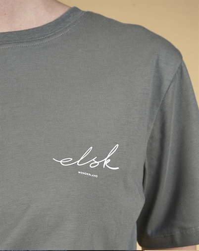 Elsk - Signed Basic Womens Casual T-shirt - Castor Gray